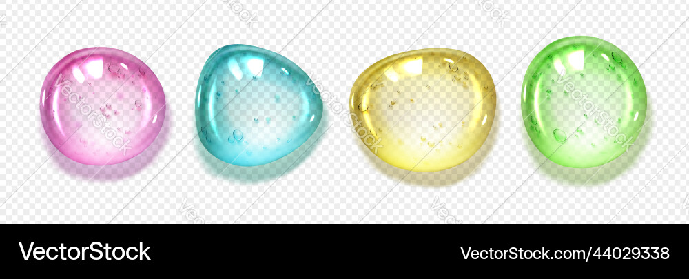 Serum Textur Tropfen von Gel oder Kollagenblasen Serum Textur Tropfen von Gel oder Kollagenblasen vektorbild