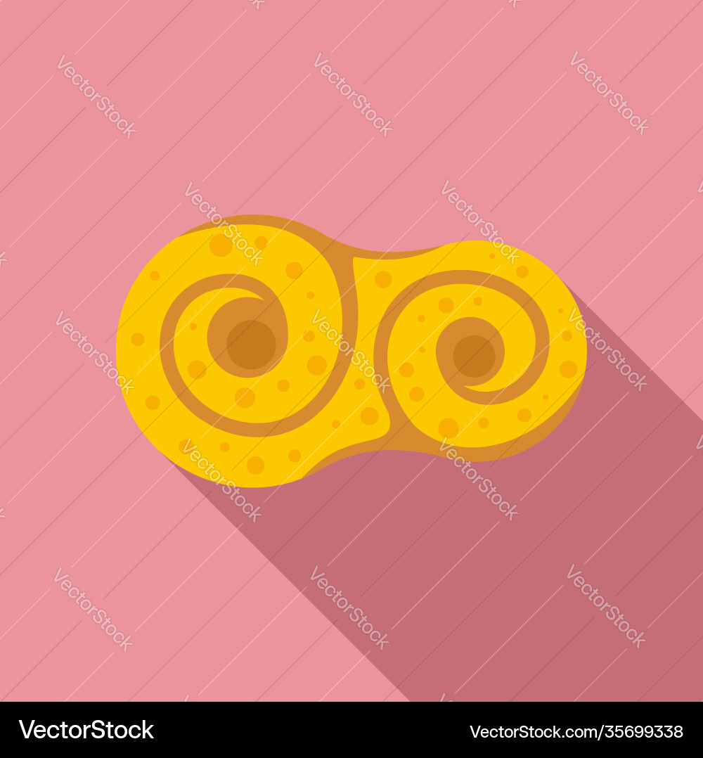 Sweden bakery icon flat style Vector Image