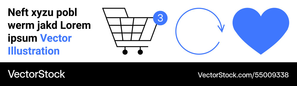 Symbols representing shopping cart circular arrow Symbols representing shopping cart circular arrow vector image