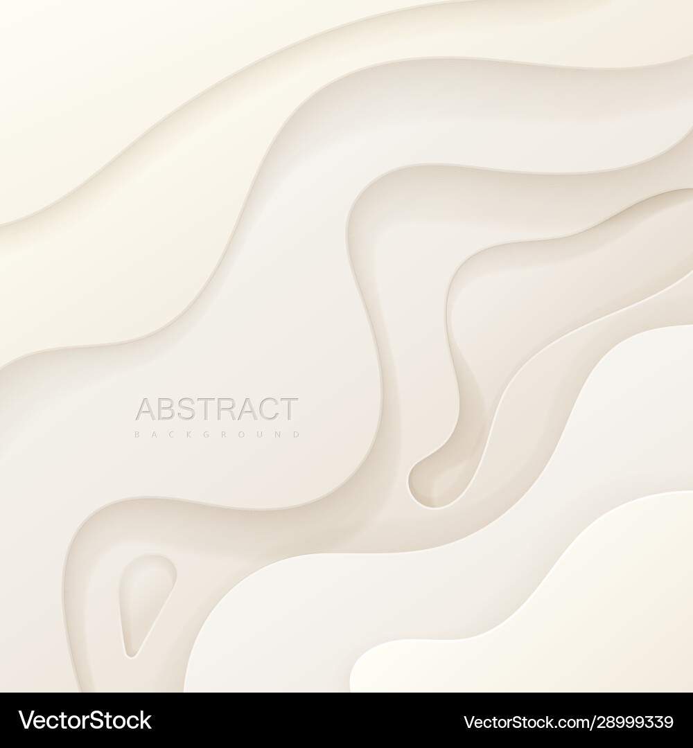 Abstract Paper Cut Background vector image