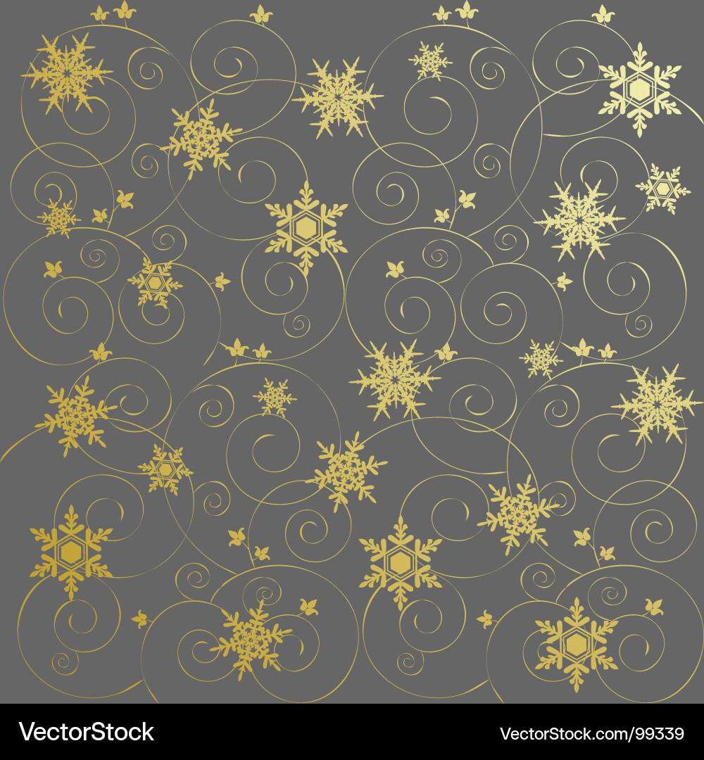 Winter Snowflake Background Vector Image