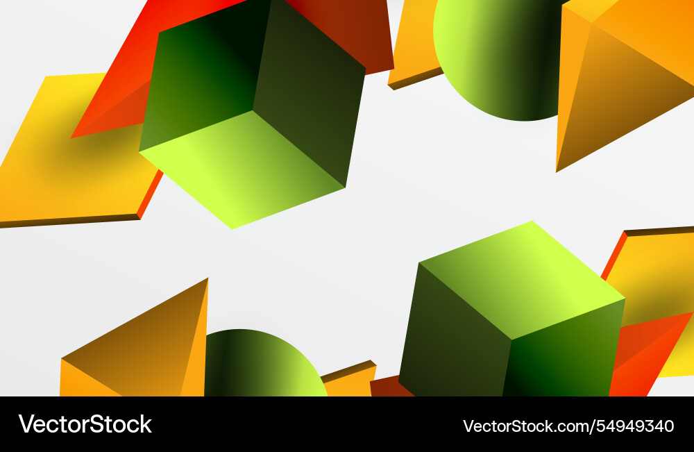 Abstract design showcasing isometric cubes Vector Image