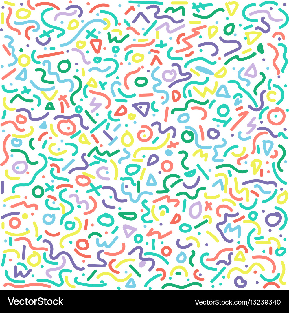 Bold Memphis Patterns vector image