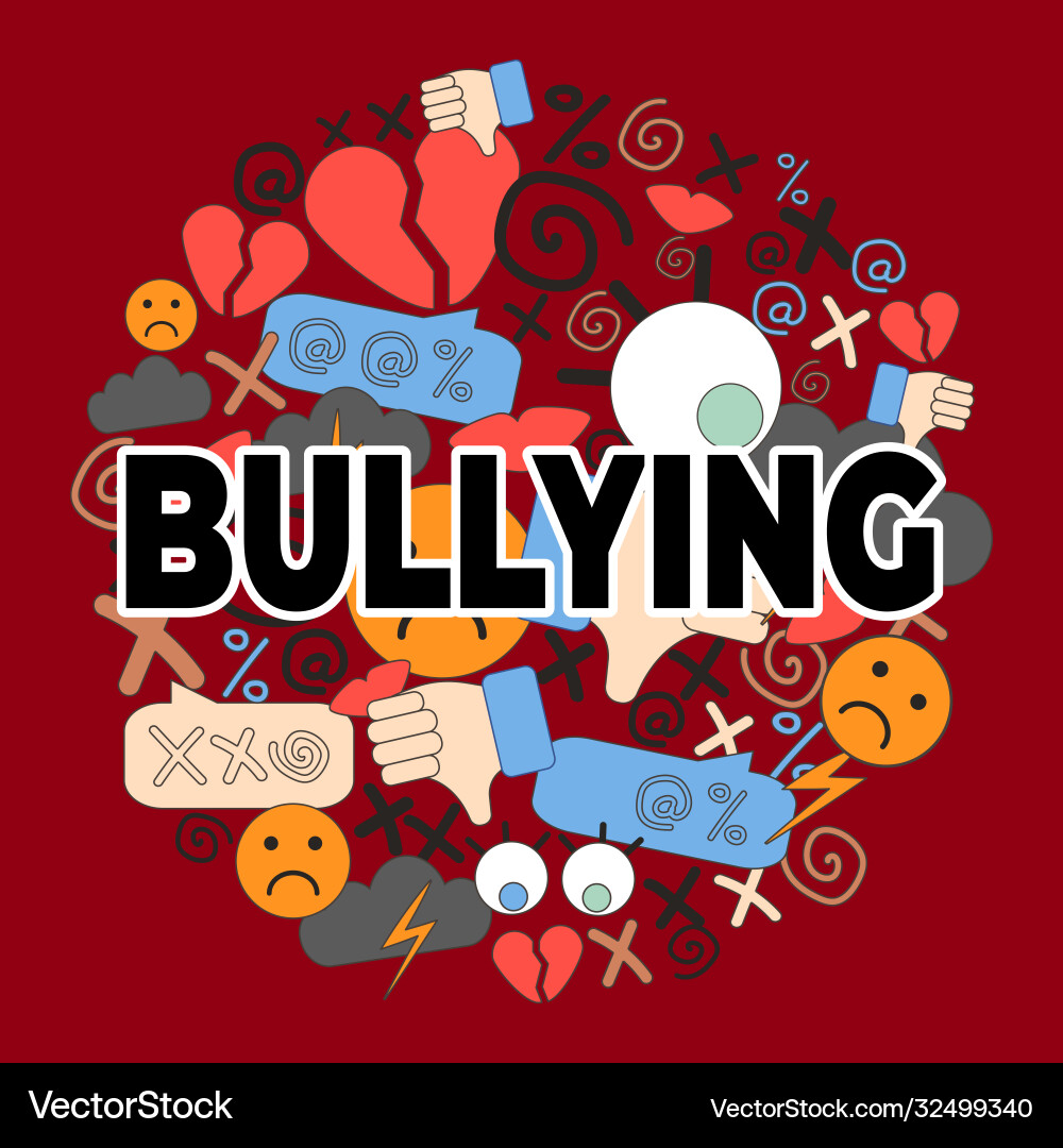 Bullying Awareness Royalty Free Vector Image - VectorStock