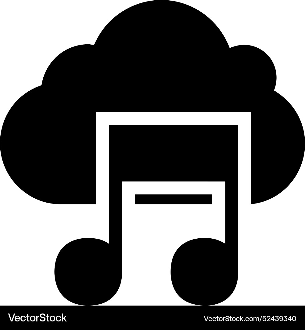 Cloud storage icon symbol image of the database Cloud storage icon symbol image of the database Vector Image