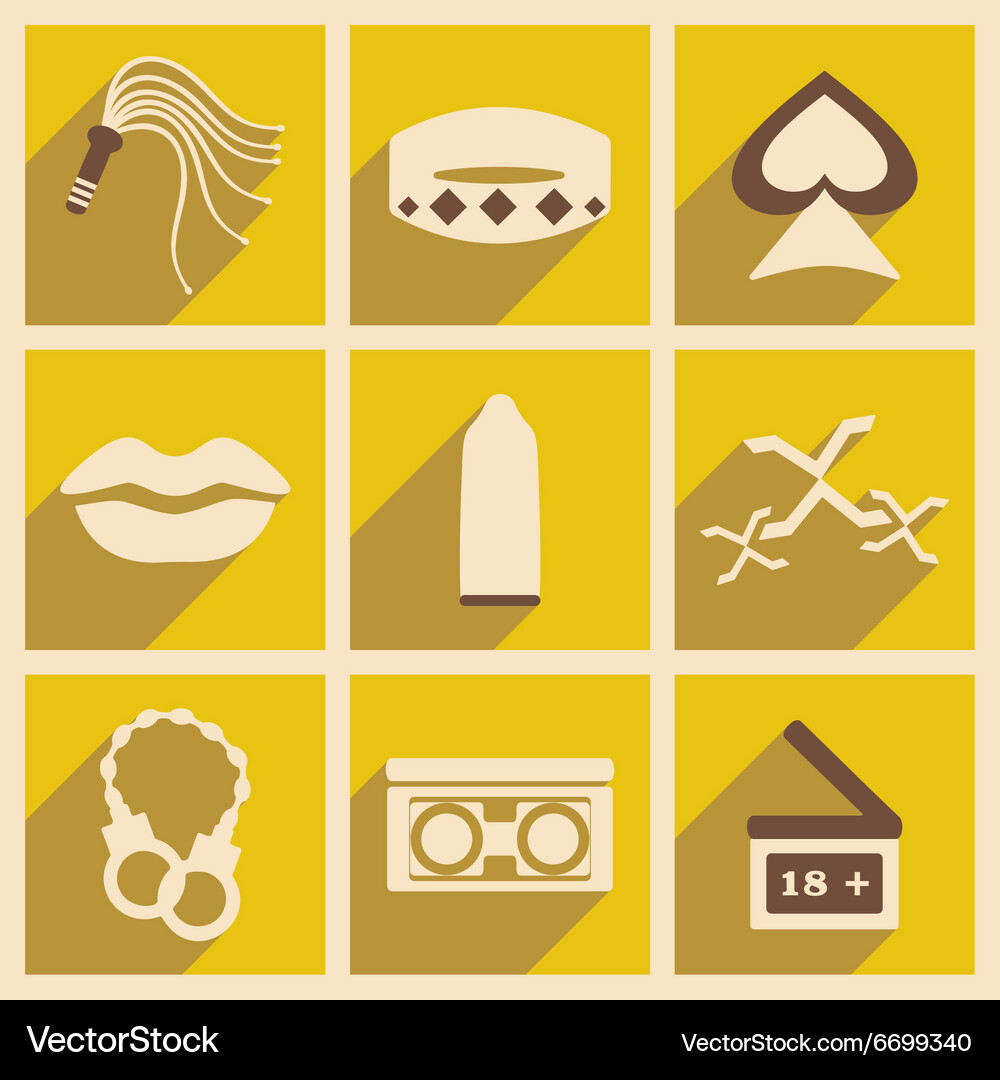 Flat with shadow concept and mobile application Vector Image