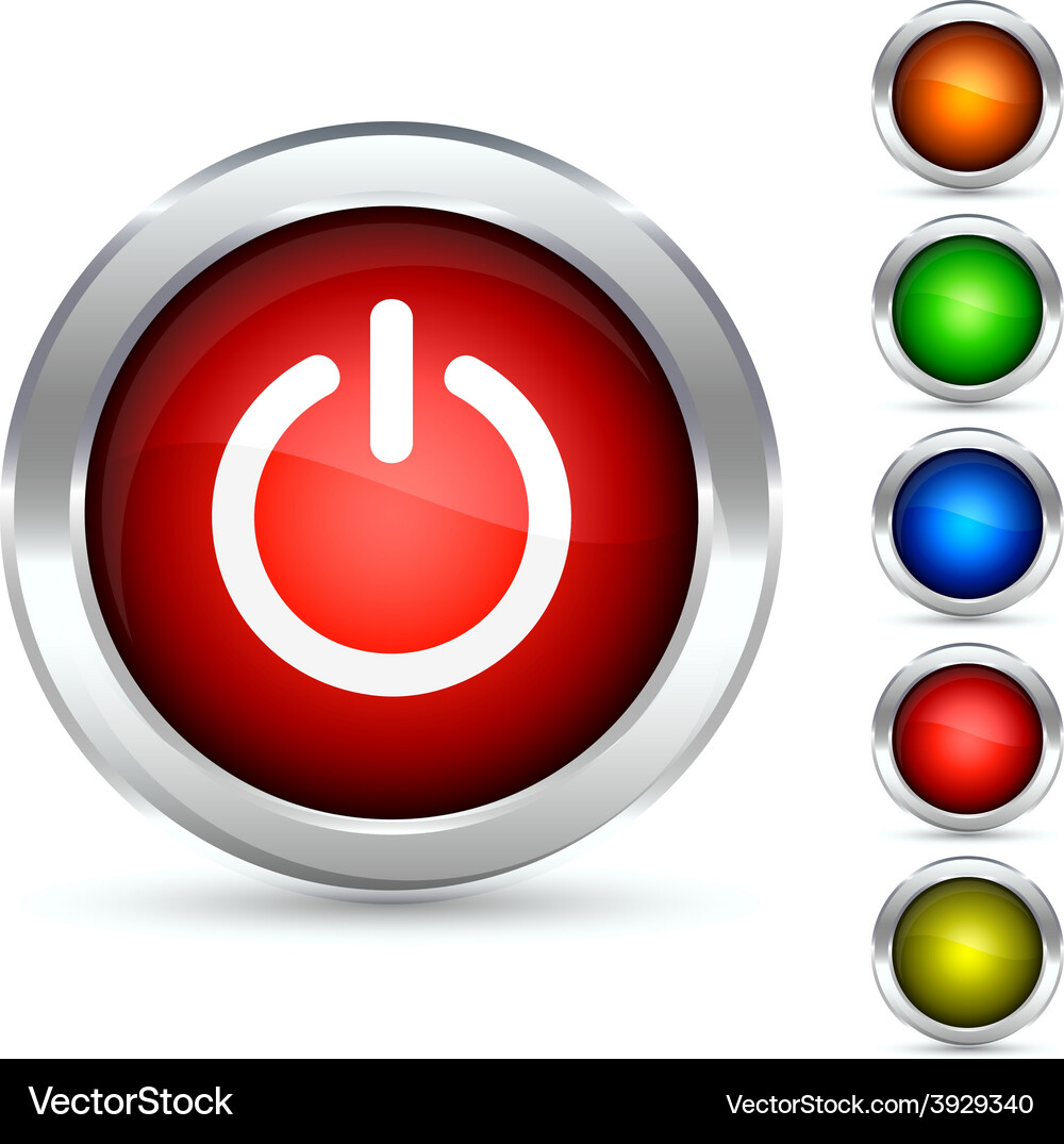 Switch button Vector Image