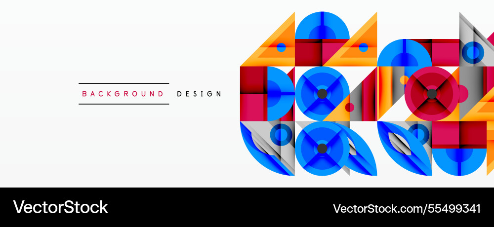 Geometric abstract composition with intersecting Geometric abstract composition with intersecting vector image