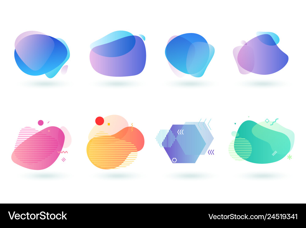 Set of abstract graphic design elements Set of abstract graphic design elements vector image