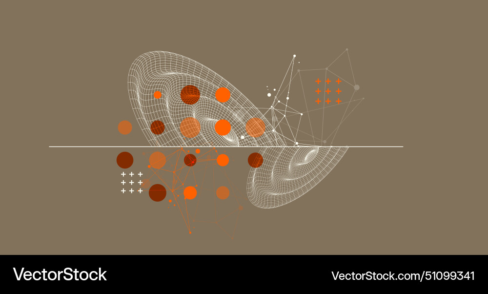 Template for science and technology presentation Template for science and technology presentation vector image