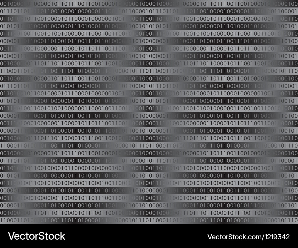Binary code pattern Vector Image