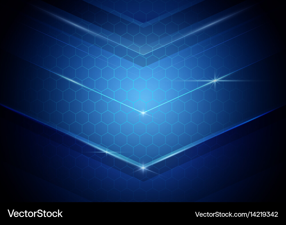 Blue abstract digital hi technology concept Vector Image