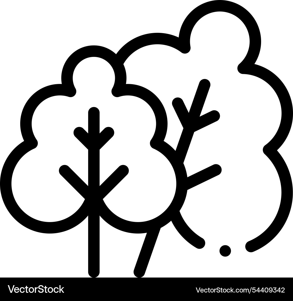Leaf icon thin linear style design isolated Leaf icon thin linear style design isolated vector image