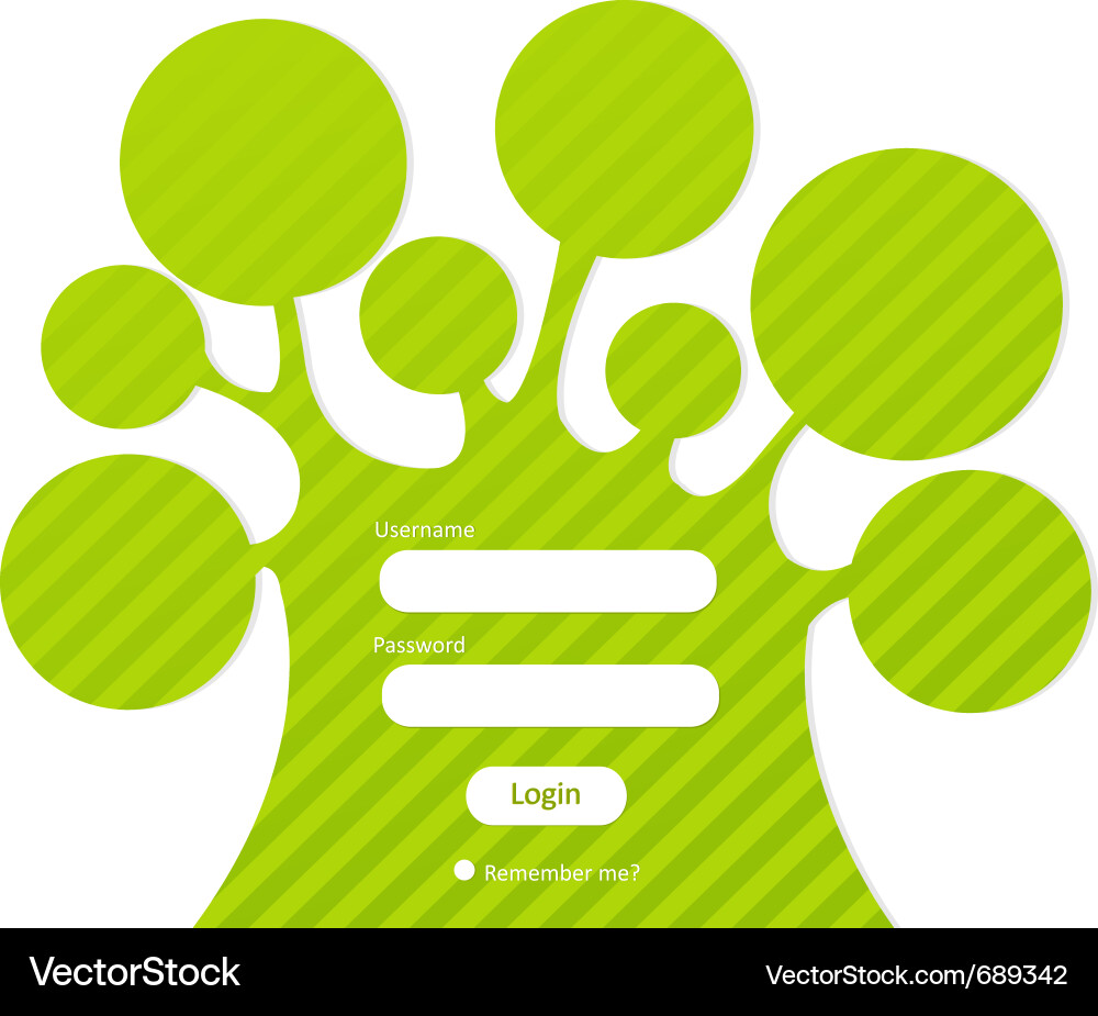 Login Concept - Password Access vector image