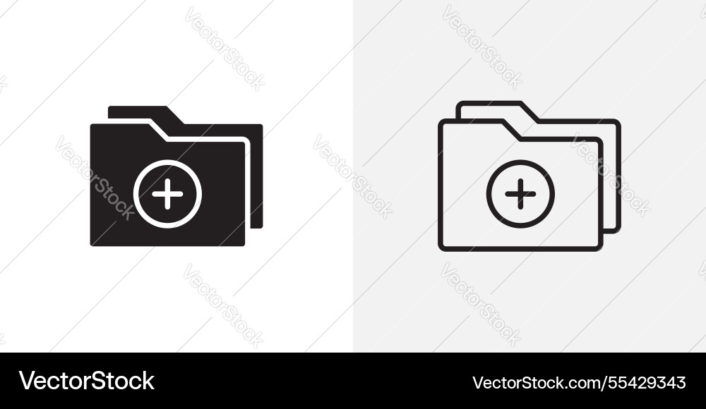 Add folder icons pack for apps and ui ux desigs Add folder icons pack for apps and ui ux desigs vector image
