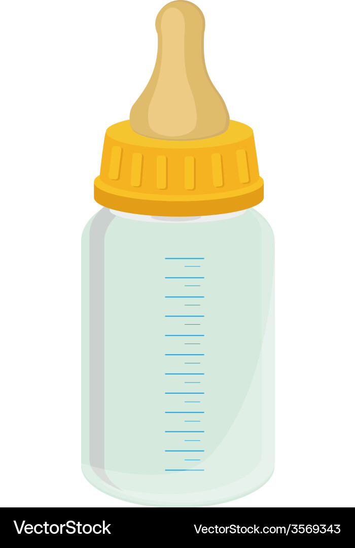Baby bottle Royalty Free Vector Image - VectorStock
