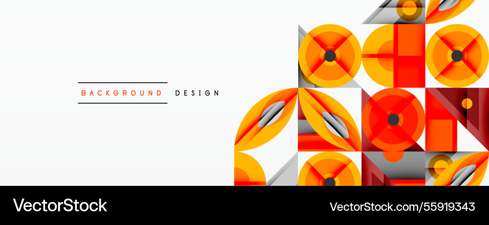 Geometric abstract composition with intersecting Geometric abstract composition with intersecting Vector Image