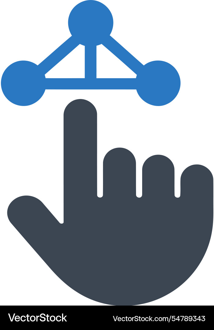 Interactive connection icon Vector Image