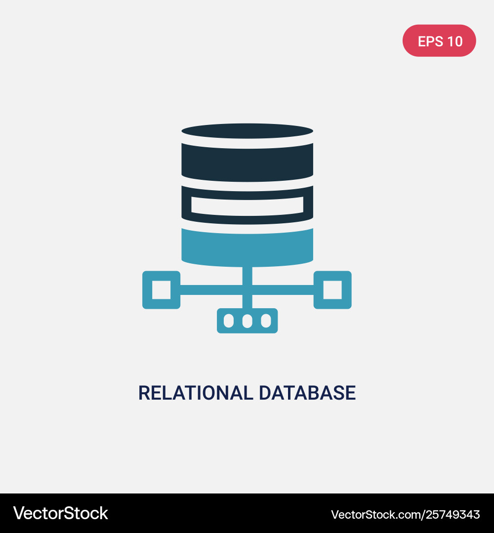 Relational Database Icon vector image