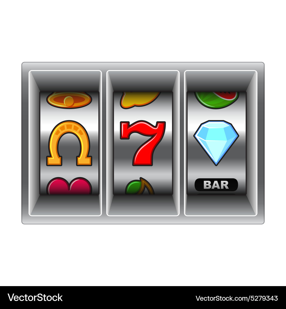 Slot machine Royalty Free Vector Image - VectorStock