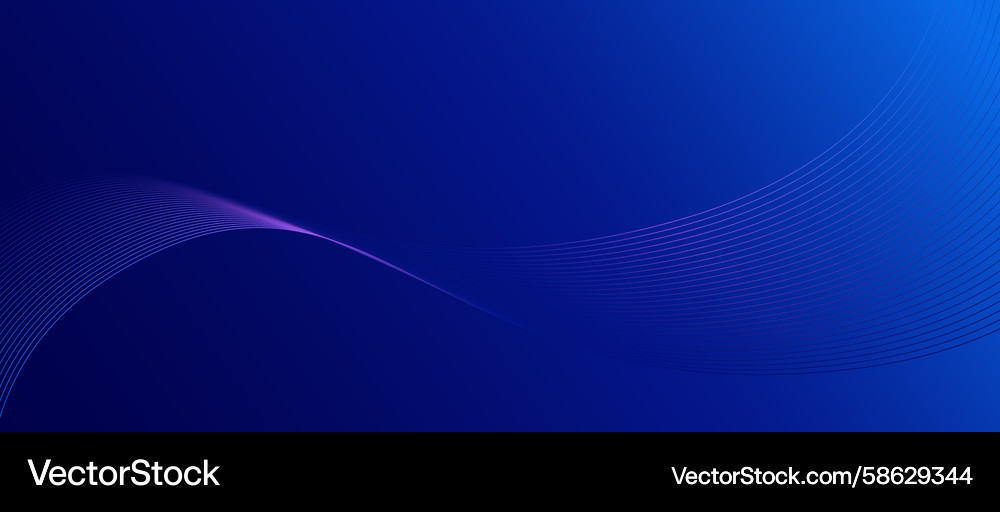 Blue minimal dynamic curved lines abstract Vector Image
