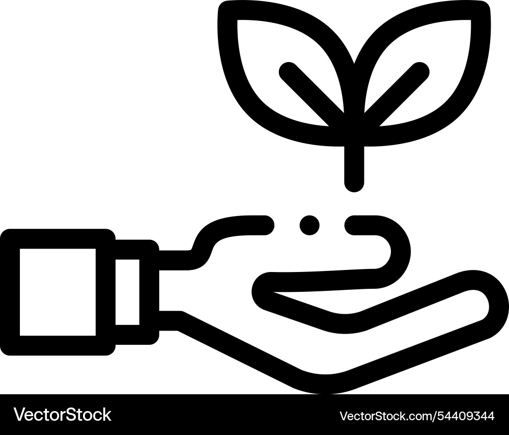 Leaf icon thin linear style design isolated Leaf icon thin linear style design isolated vector image