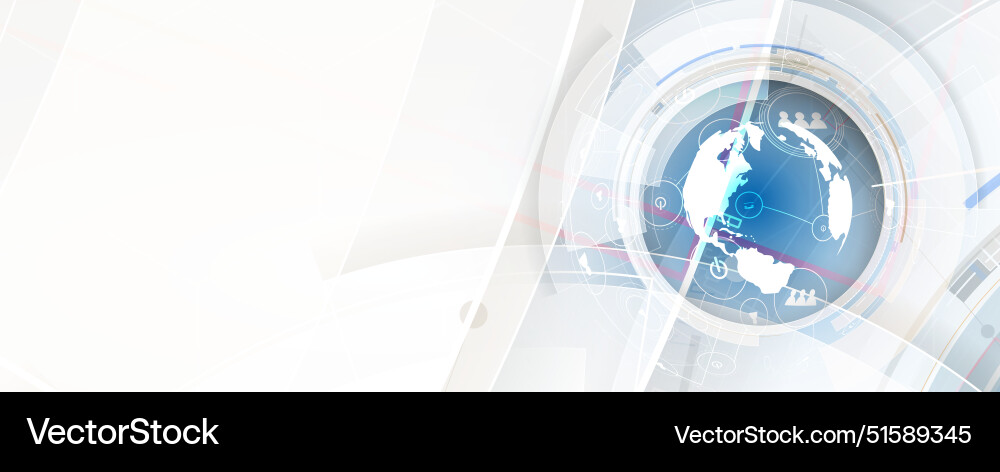 Abstract artificial intelligence cloud computing Vector Image