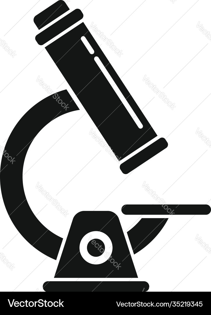 Chicken pox microscope icon simple style vector image