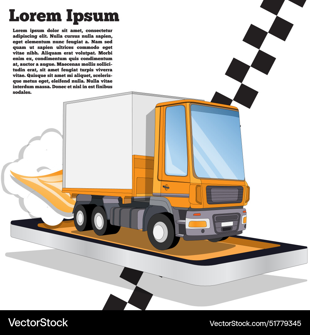 Delivery in the form of a mobile application Delivery in the form of a mobile application Vector Image
