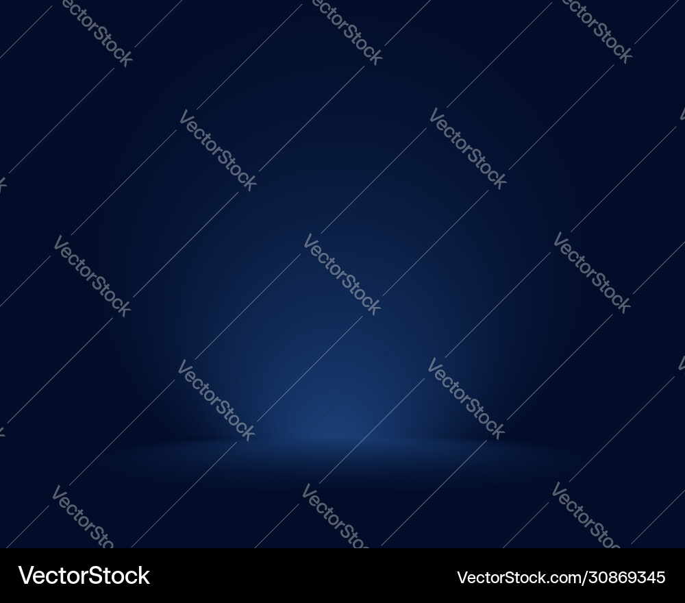Empty blue studio room used as background Vector Image