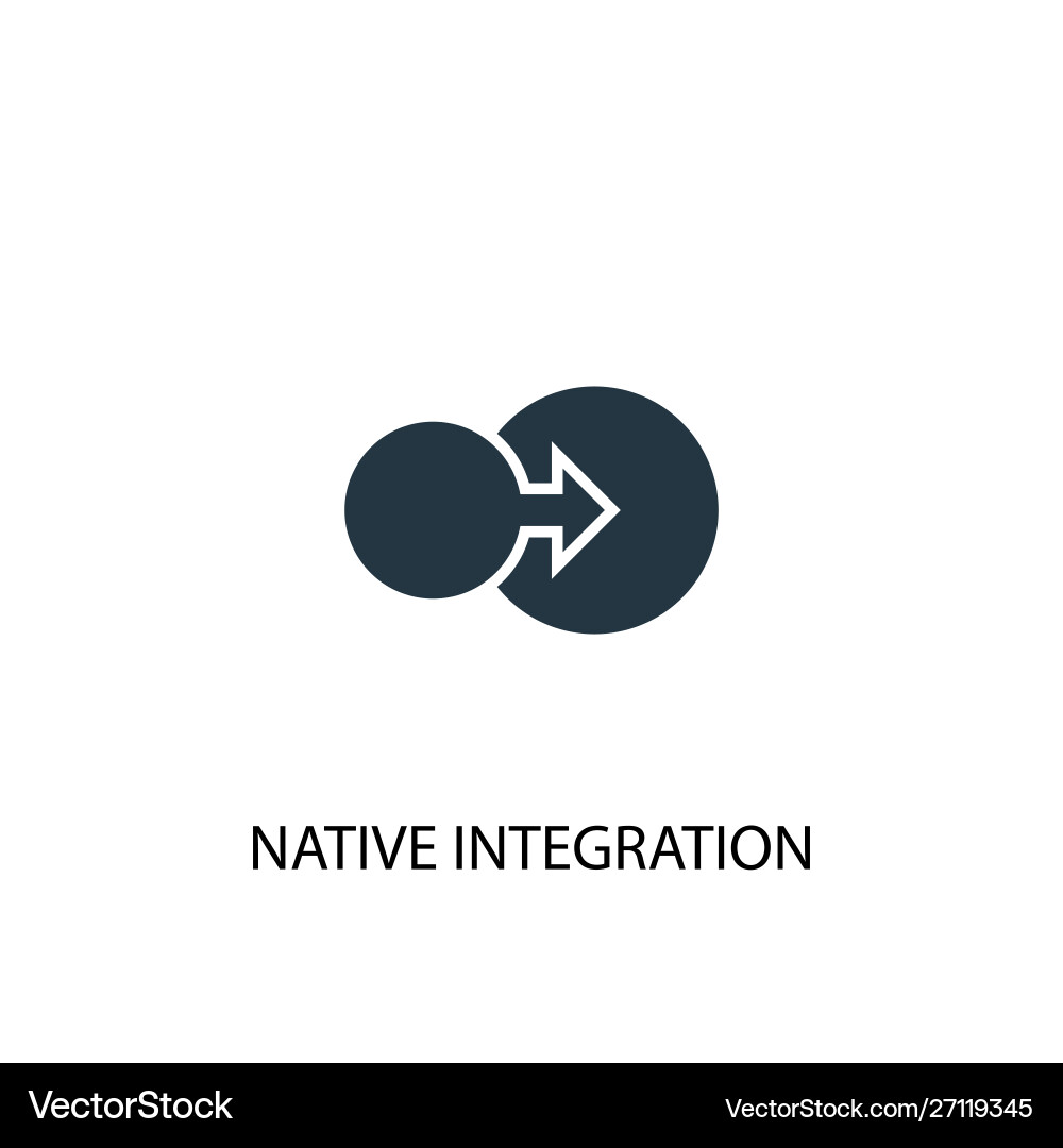 Native Integration Icon vector image