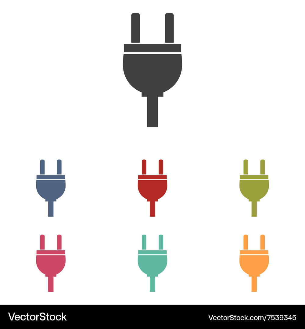 Socket icons set Vector Image