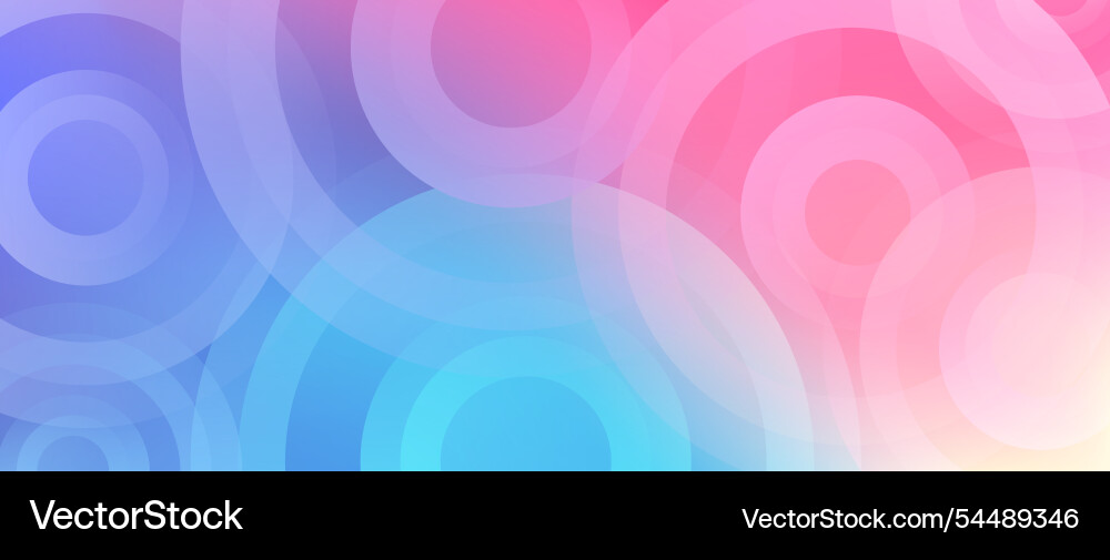 Abstract Colorful Gradient Circles vector image