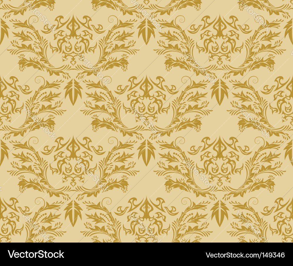 Damask pattern vector image