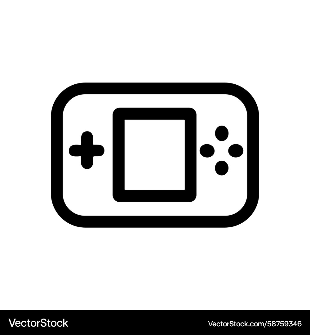 Handheld Game Console Icon Vector Image