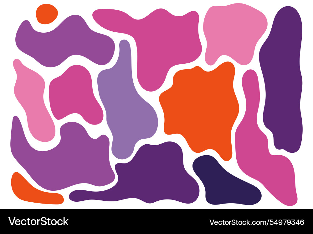 Irregular blob set of abstract organic shapes Irregular blob set of abstract organic shapes vector image