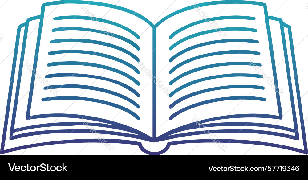Open book with blank pages design generative ai vector image
