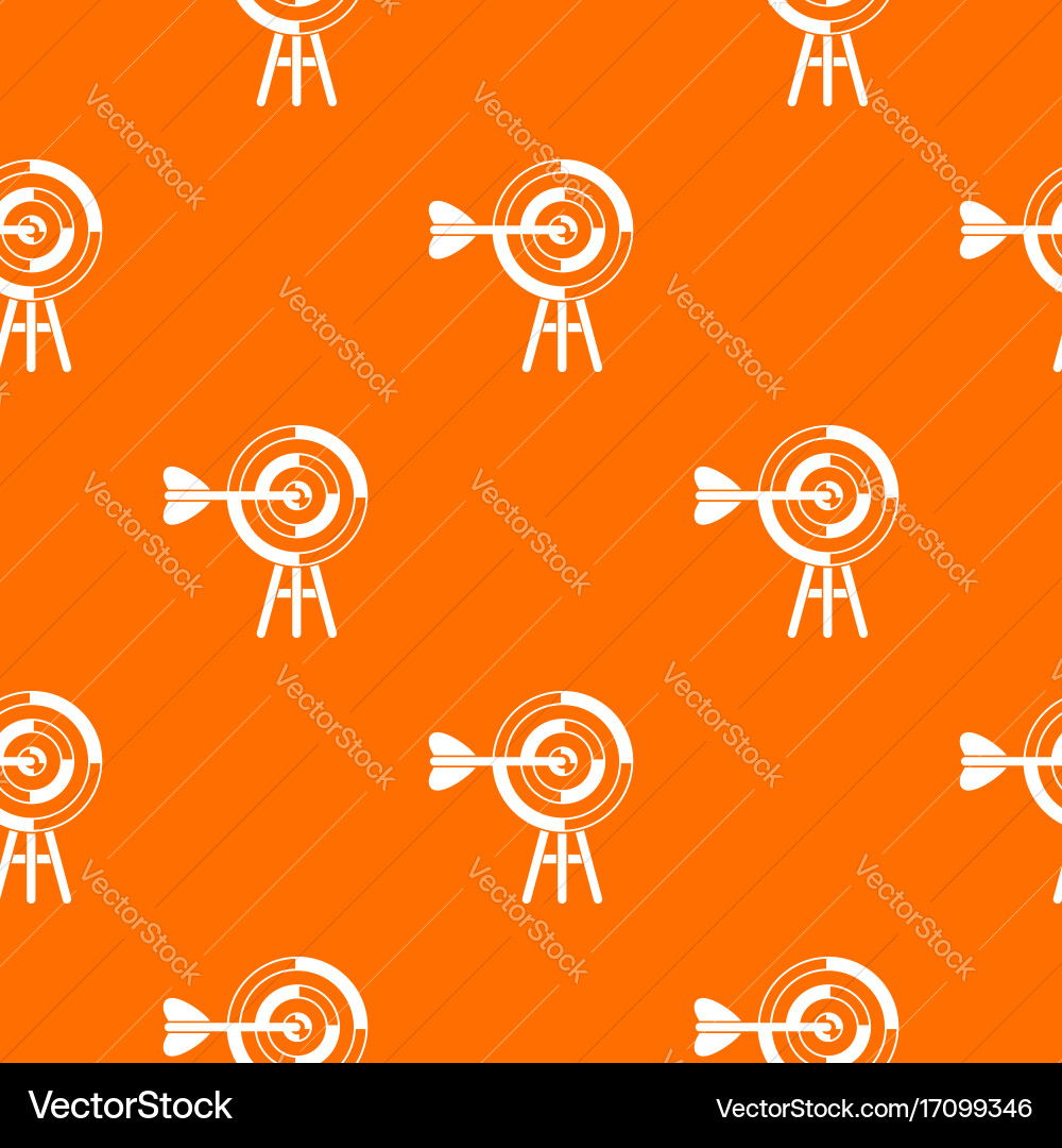 Target with an arrow pattern seamless vector image