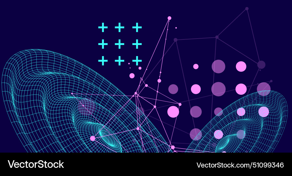Template for science and technology presentation Template for science and technology presentation Vector Image