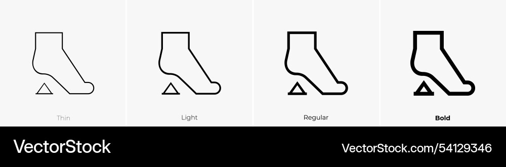 Tetanus icon thin light regular and bold style Tetanus icon thin light regular and bold style vector image
