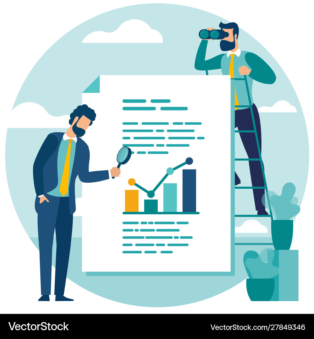 Web Data Analysis & Insights vector image