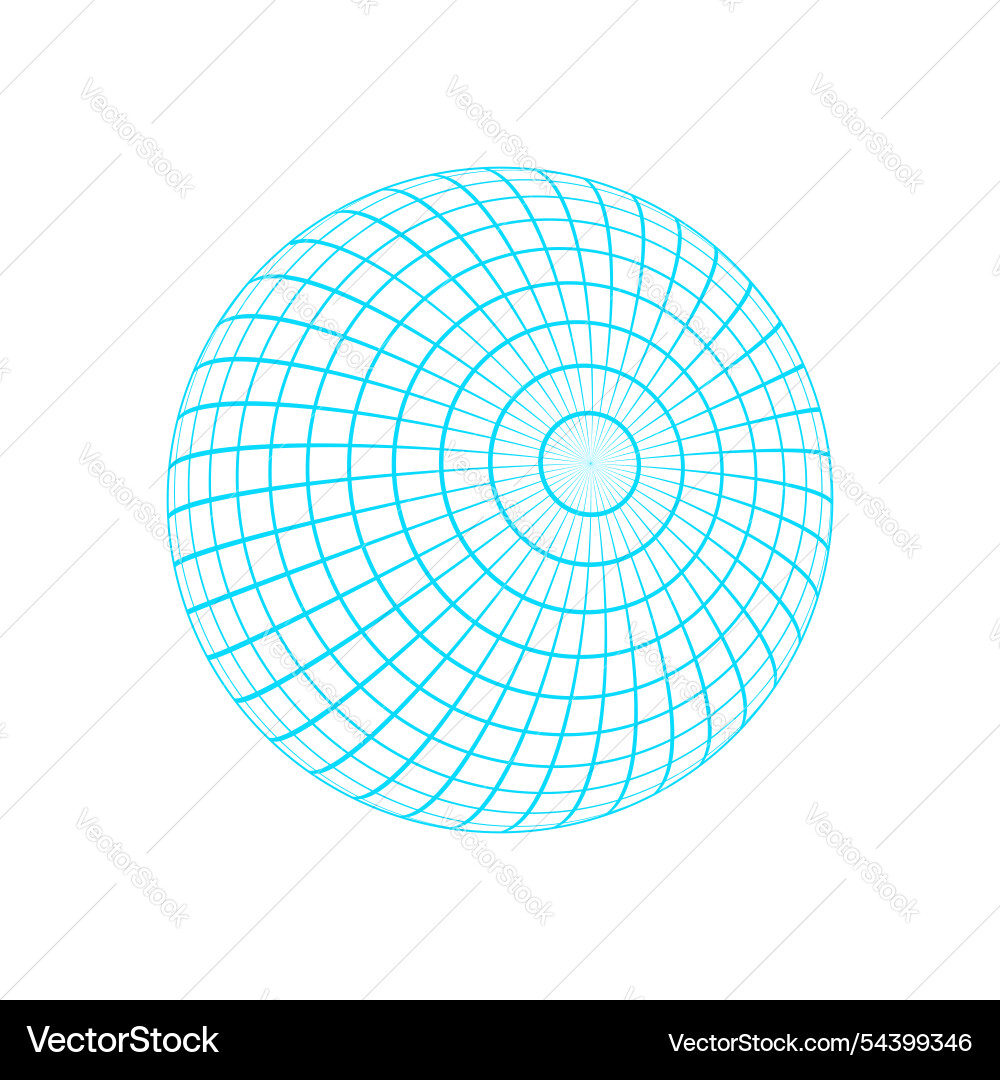 Y2k 3d mesh pattern ball Y2k 3d mesh pattern ball Vector Image