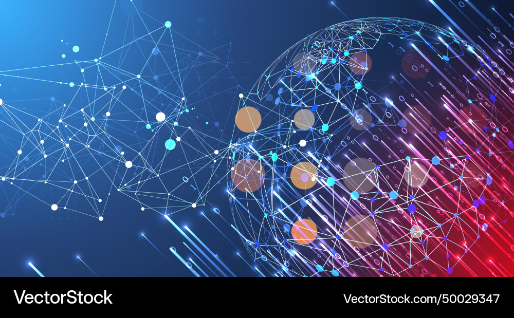 Futuristic technology background plexus structure Futuristic technology background plexus structure vector image