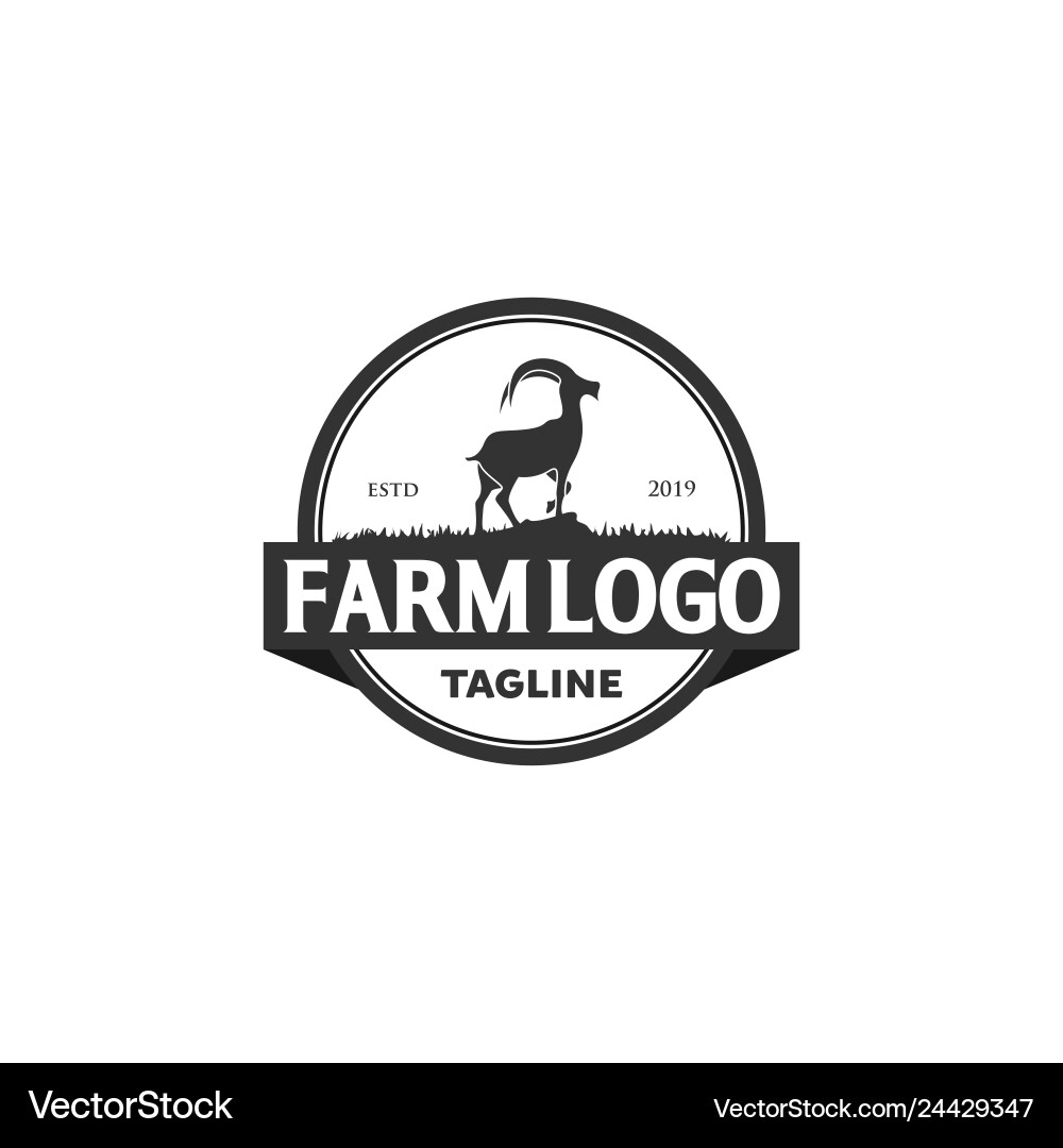 Goat logo designs inspirations Goat logo designs inspirations vector image