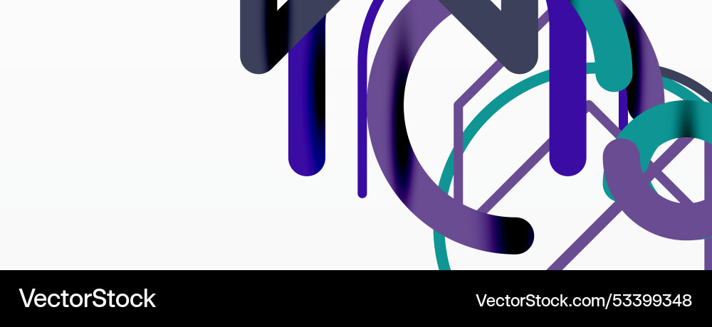 Abstract background circles and colorful round Vector Image