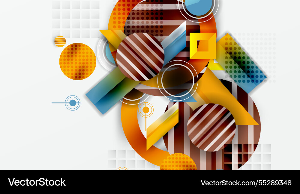 Dynamic complex geometric abstract background Dynamic complex geometric abstract background Vector Image