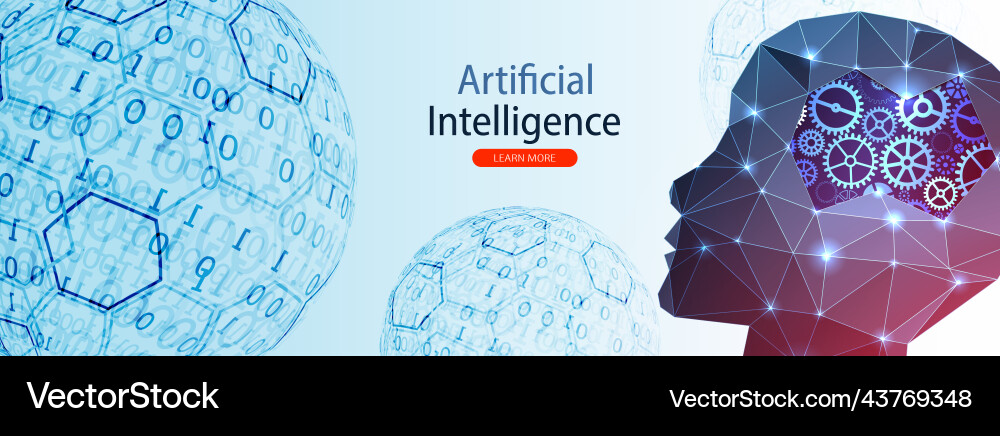 Künstliche Intelligenz Konzept kreatives Gehirn Künstliche Intelligenz Konzept kreatives Gehirn vektorbild