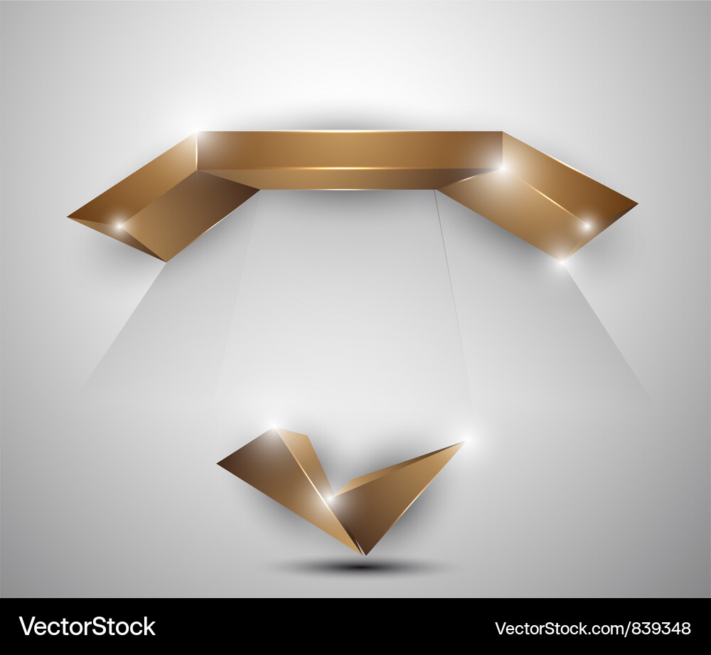 Modern 3D Abstract Background Vector Image