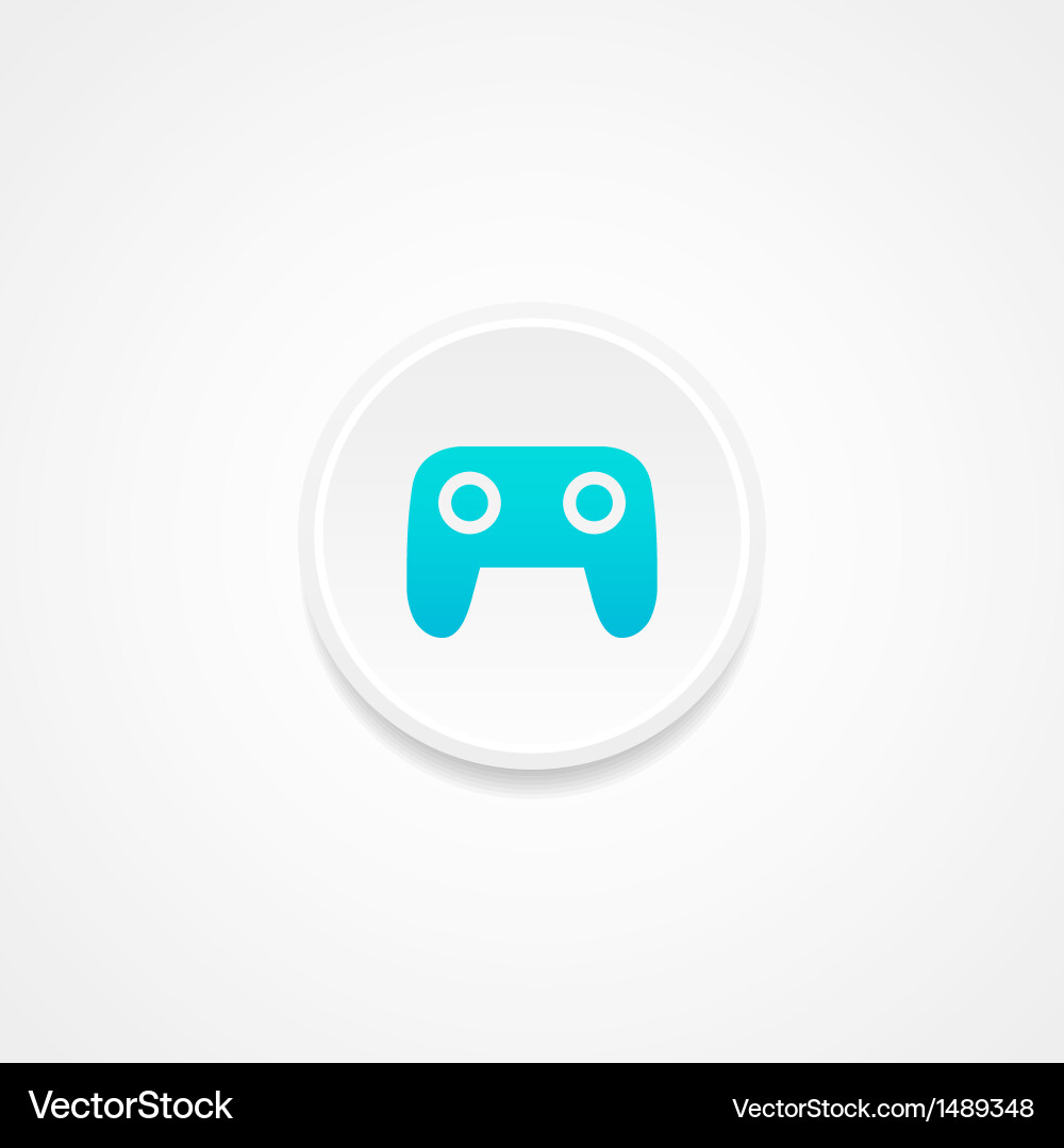 Modern Button UI vector image
