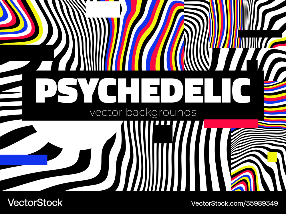 Abstract colorful landing page template set Vector Image